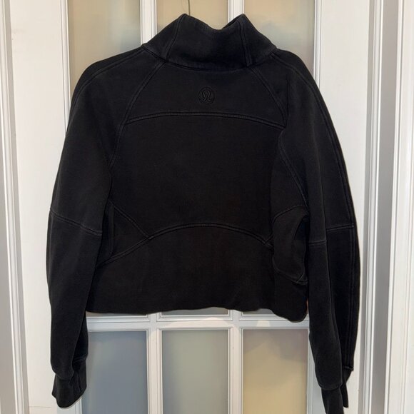 Lululemon Black Scuba Oversized Half-Zip Hoodie - Women's XS/S - Picture 2 of 3